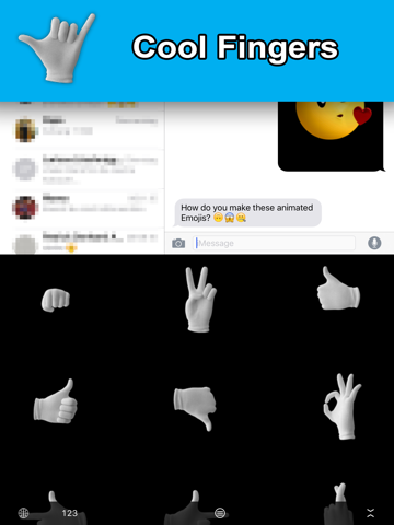 animated emoji keyboard - gifs iPad Captures Décran 3