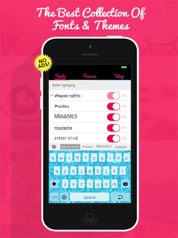 instakey - custom theme keyboard and cool fonts keyboard iPad Captures Décran 1