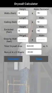 drywall calculator iphone images 1