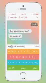 keyboard themes plus - stylish keypad skin with colorful background design iphone images 4