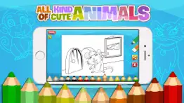 kidspaint - coloring cool animals to relax iphone resimleri 3