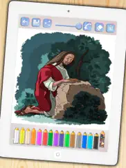 bible coloring book - bible to paint and color scenes from the old and new testaments ipad images 3
