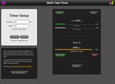 multi task timer free ipad resimleri 3