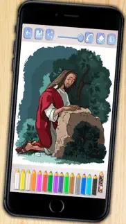 bible coloring book - bible to paint and color scenes from the old and new testaments iphone images 2