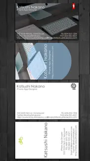 businesscarddesigner - pdf, airprint ve e-posta işlevi ile business card maker, creator, editör, Şablonlar, tasarımlar iphone resimleri 1