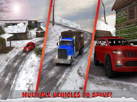 winter highway truck driver rush 3d simulator ipad images 2