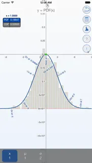 bell curves - graphing calculator for the normal distribution function iphone resimleri 1