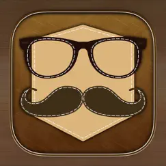 mustache booth - a funny facial hair photo editor logo, reviews
