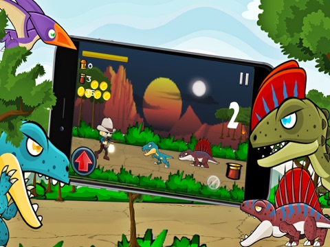 dinosaur classic run fighting and shooting games ipad images 2