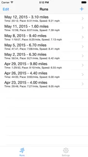 treadmill run tracker iPhone Captures Décran 1