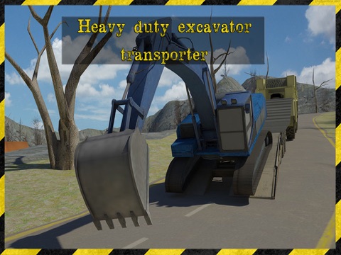 excavator transporter rescue 3d simulator- be ready to rescue cars in this extreme high powered excavator transporter game ipad images 1