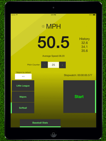 baseball pitch speed - radar gun ipad resimleri 3