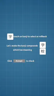kanji jukugo - make kanji compounds game iphone images 2