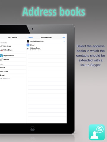sky contacts - start skype calls and send skype messages from your contacts ipad resimleri 4