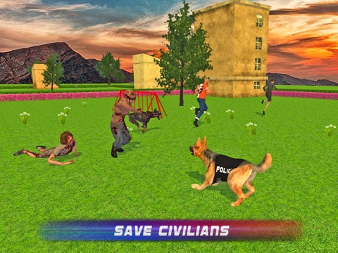 police dog vs dead zombies ipad images 2