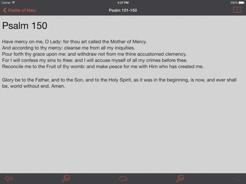 catholic psalter of the blessed virgin mary iPad Captures Décran 4