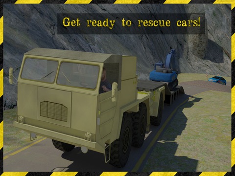 excavator transporter rescue 3d simulator- be ready to rescue cars in this extreme high powered excavator transporter game ipad images 4