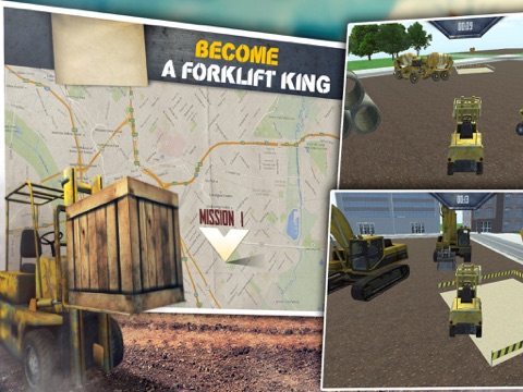 heavy construction simulator- drive a forklift through the city suburbs to become a construction master ipad resimleri 1