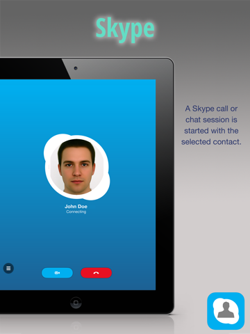 sky contacts - start skype calls and send skype messages from your contacts ipad resimleri 2