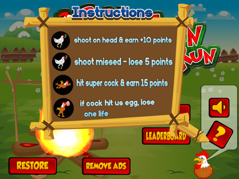 run chicken run - chicken shooter game ipad images 2