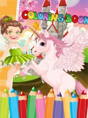 little unicorn colorbook drawing to paint coloring game for kids ipad images 1