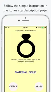 goldmeter - real gold detector iphone images 3