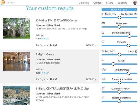 cruiseable - find vacation deals on cruises and cruise getaway ipad images 2