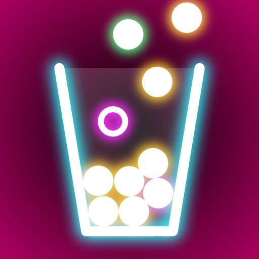 Rock Balls pour down into glowing cups with rock rhythm app reviews download