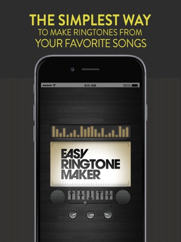 easy ringtone maker - Создайте БЕСПЛАТНЫЕ рингтоны на основе своей музыки! айпад изображения 1