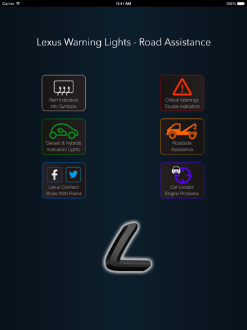 app for lexus with lexus warning lights ipad resimleri 1