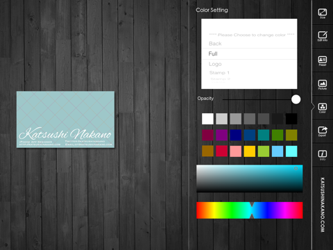 businesscarddesignerhd - business card maker with airprint ipad images 4