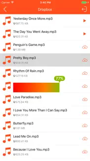 music cloud - songs player for googledrive,dropbox iphone images 2
