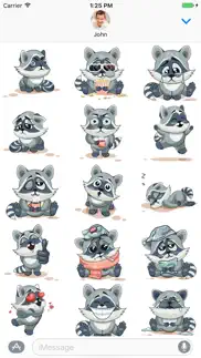 raccoon - stickers for imessage iphone images 1
