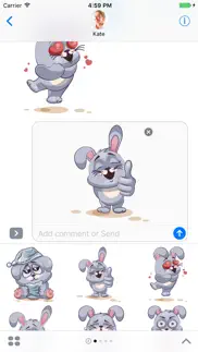 bunny - stickers for imessage iphone images 3