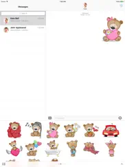 teddy bear - stickers for imessage ipad images 2