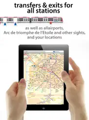paris metro, rer & offline map ipad images 2