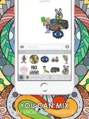 hippie emoji stickers keyboard themes chatstick ipad images 3