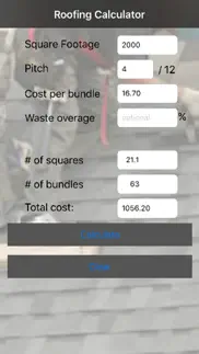roofing calculator iphone images 1