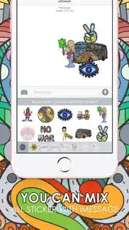 hippie emoji stickers keyboard themes chatstick iphone images 3