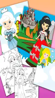 paint princes in princesses coloring game iphone images 1