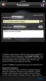 traducteur de langues iPhone Captures Décran 3