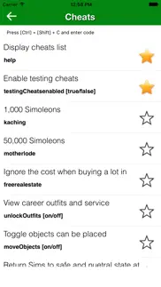 cheats for the sims 3 pc iPhone Captures Décran 2