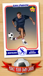 soccer card maker - make your own custom soccer cards with starr cards iphone images 1