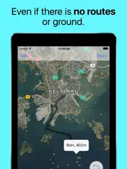 measure distance on map. land ipad images 2