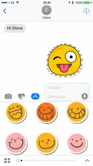 smiler stickers for imessage iphone capturas de pantalla 4