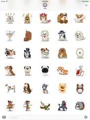 dog stickers animated emoji emoticons for imessage iPad Captures Décran 3
