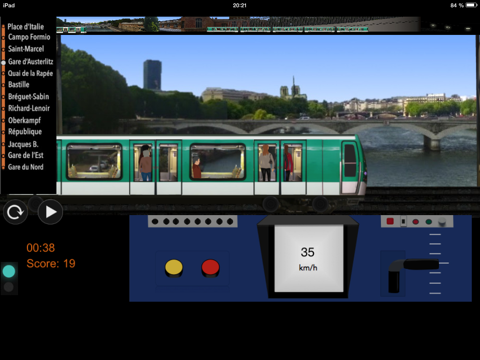 simulateur métro de paris iPad Captures Décran 1