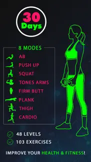 30 day fitness challenges ~ daily workout pro iphone images 1