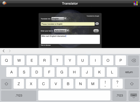 traducteur de langues iPad Captures Décran 1