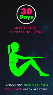 30 day sit up fitness challenges ~ daily workout iphone images 1